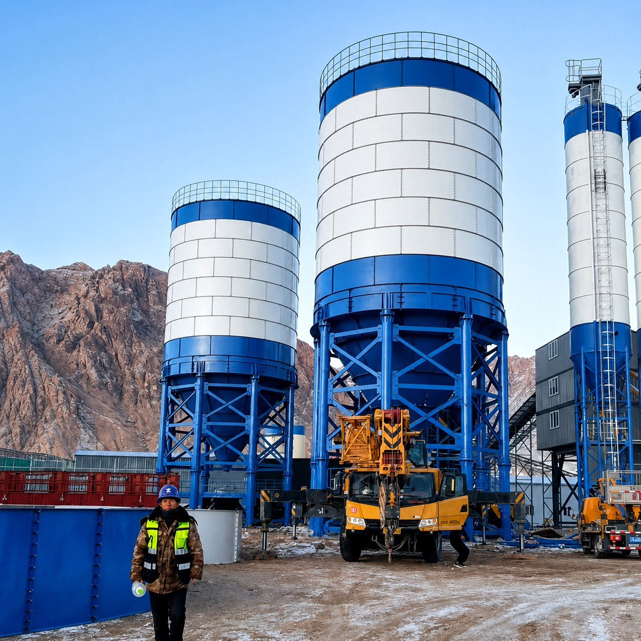 300 ton cement silo installation