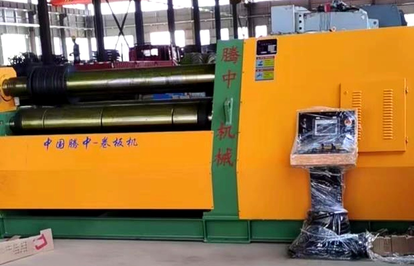 CNC plate rolling for curved cement silo panels