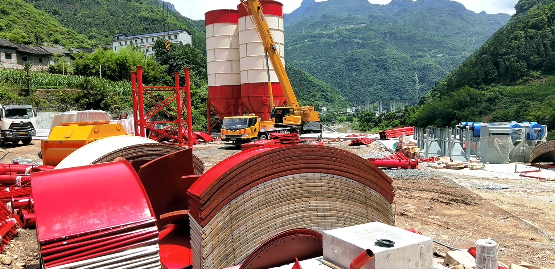 10 x 120T cement silo installation site reference