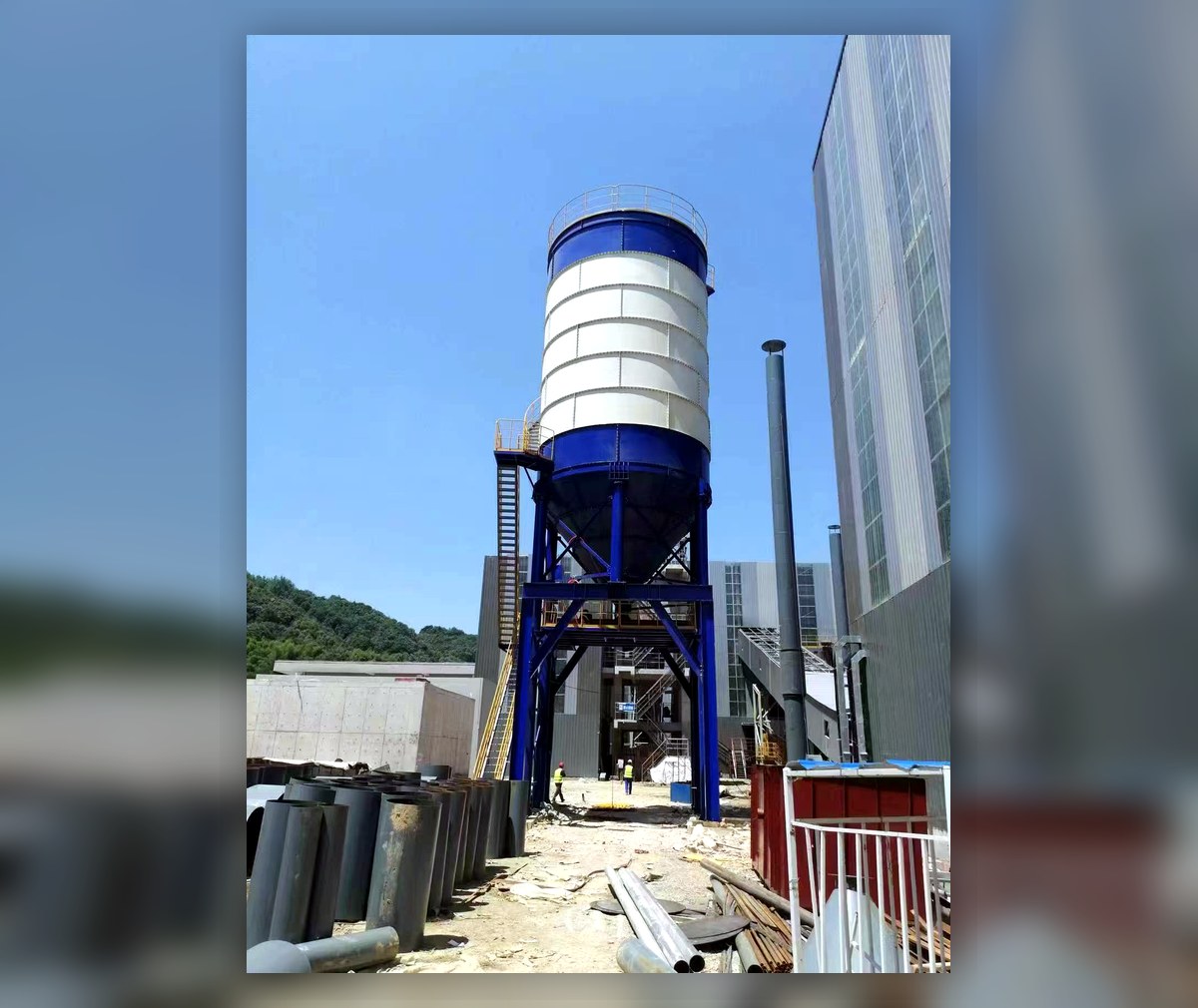 500T drive-through cement silo project reference